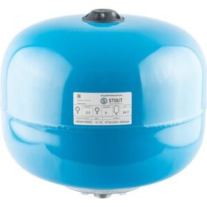 STOUT STW-0001  Гидроаккумулятор 24 л. вертикальный синий